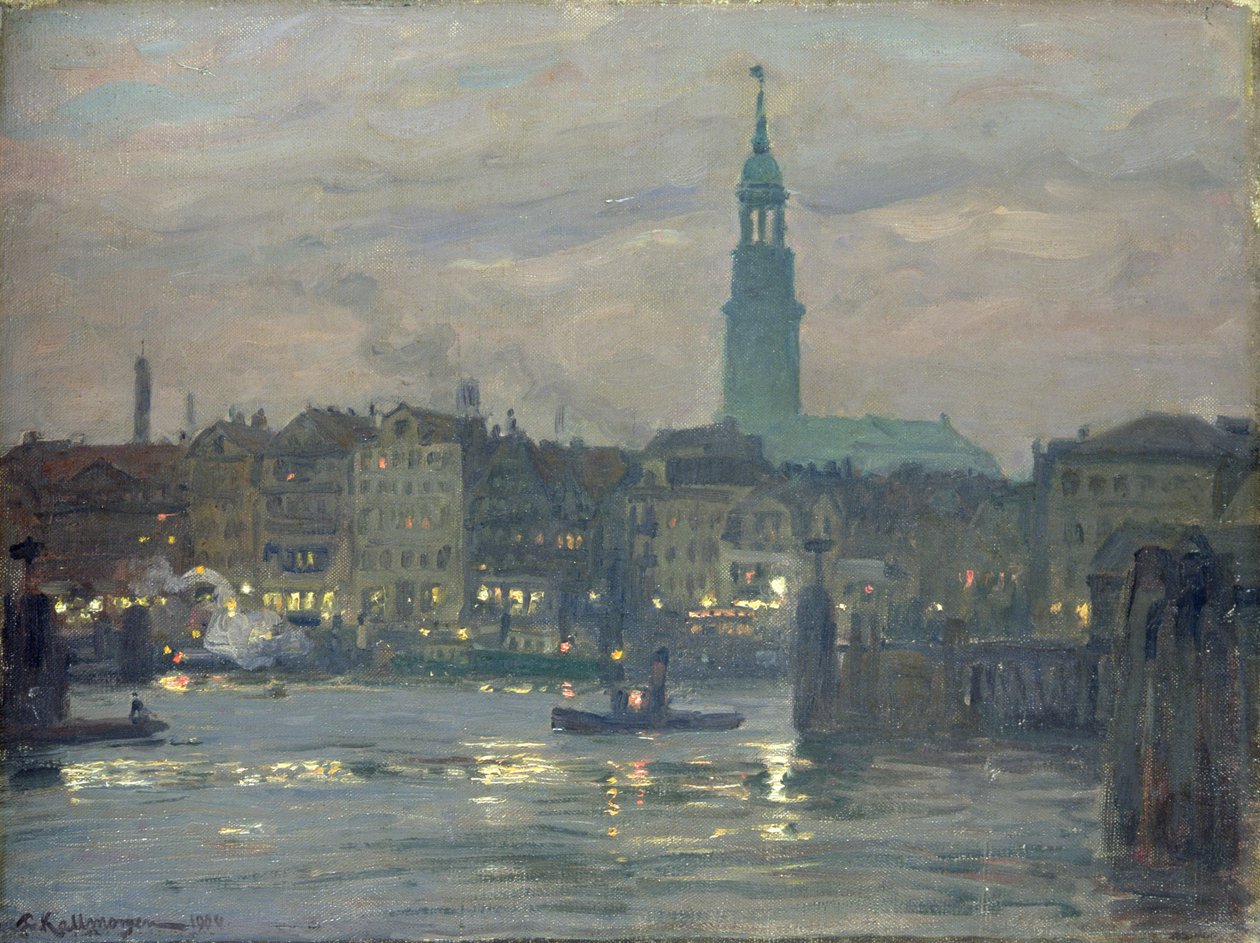 Allumer les lumières, 1904 - Friedrich Kallmorgen
