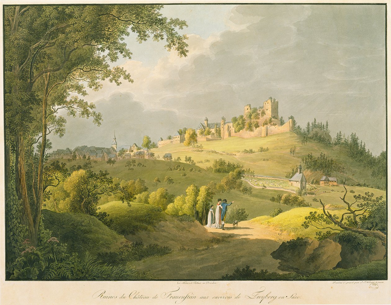 Château en ruine de Frauenstein - Friedrich or Johann Friedrich Wizani