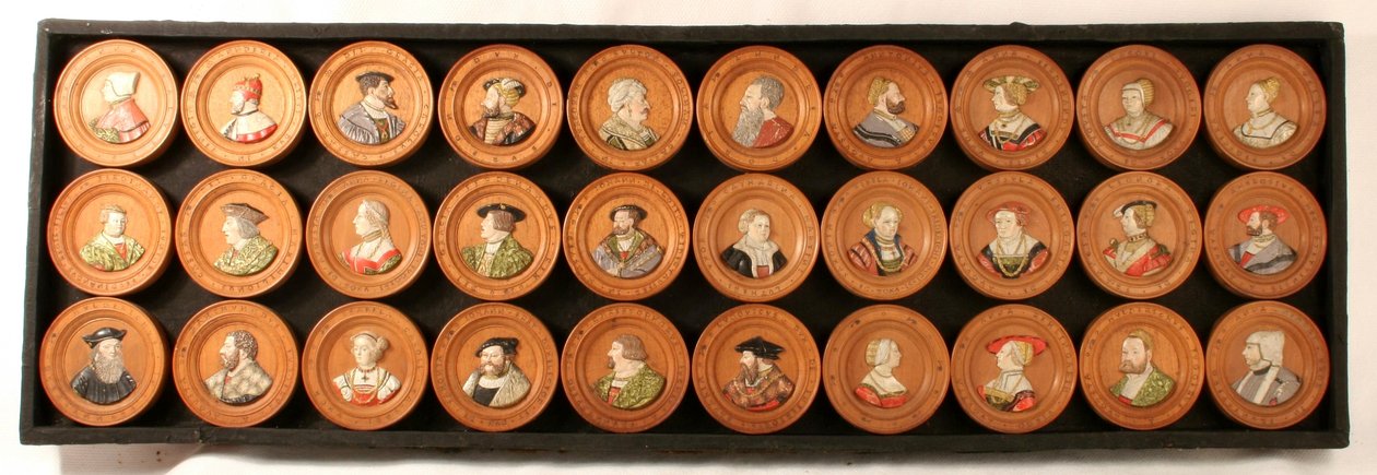 Une collection de trente dessinateurs en médaillons de portrait - Friedrich (after) Hagenauer