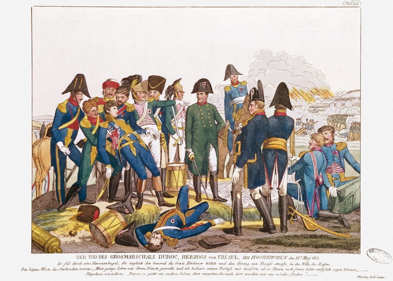 La Mort du Maréchal Duroc à la bataille de Bautzen, 22 mai 1813 - Friedrich Campe