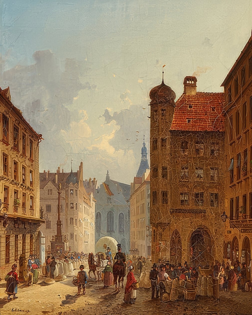 Munich - Vue de la Kaufingerstraße sur l