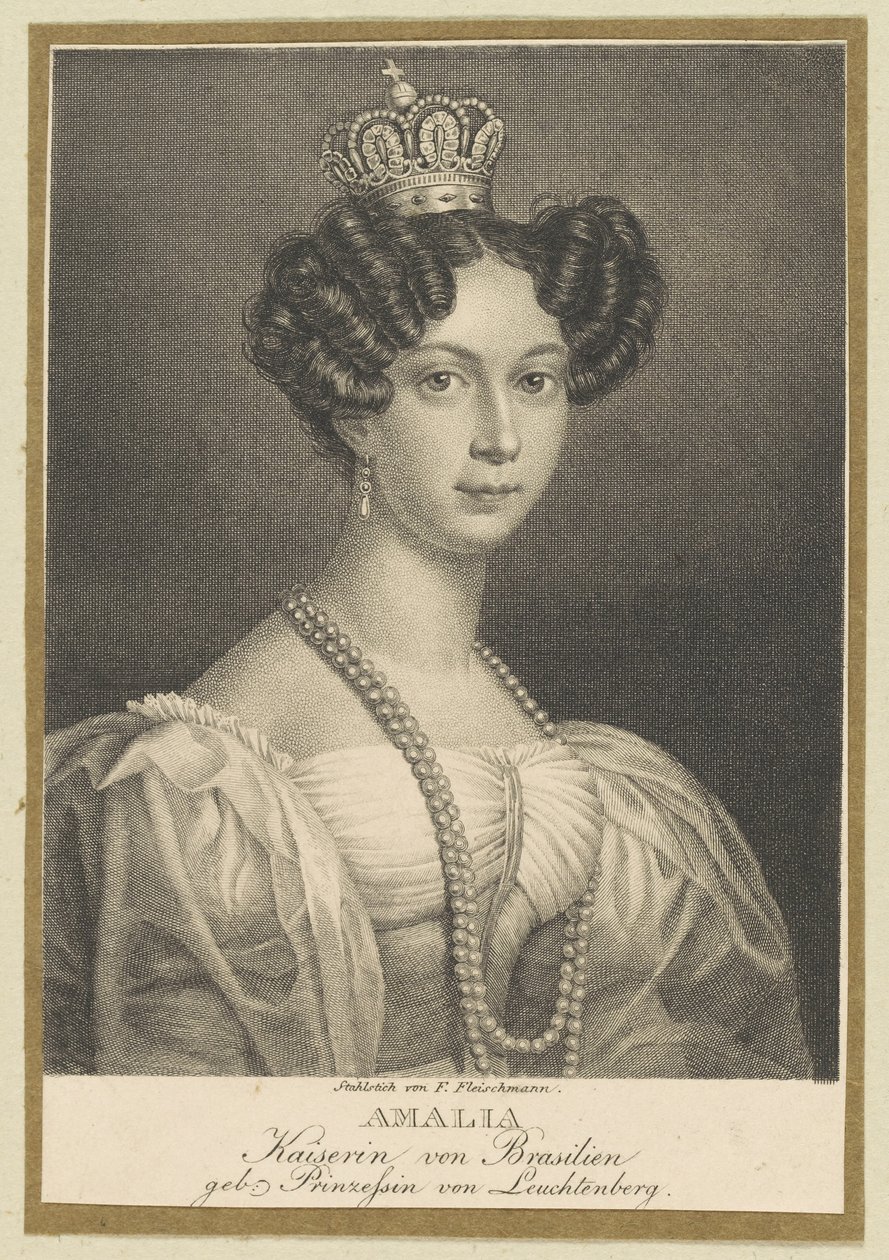 Amélie de Leuchtenberg 1812-1873, impératrice du Brésil, 1830 - Friedrich Fleischmann