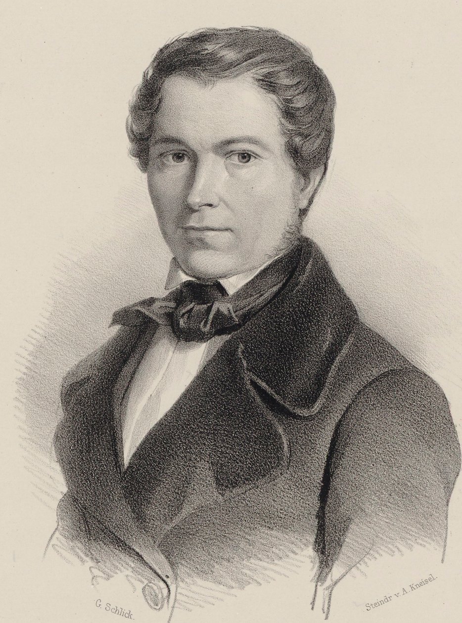 Portrait du violoniste et compositeur Joseph Labitzky 1802-1881, 1840 - Friedrich Gustav Schlick