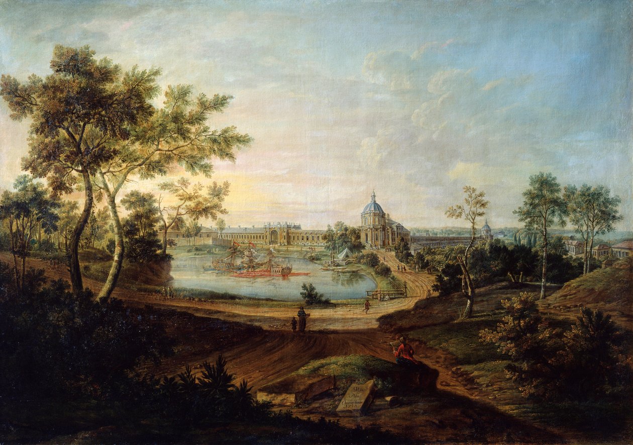 Vue du Grand Palais à Oranienbaum, 1758 - Friedrich Hartmann Barisien