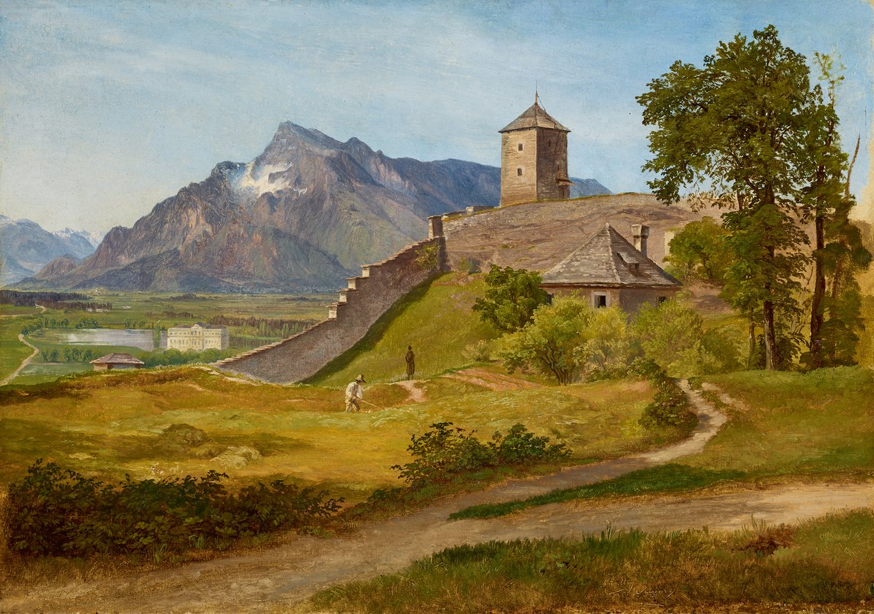 La maison de garde militaire et la tour de Joseph sur le Mönchsberg de Salzbourg - Friedrich Loos