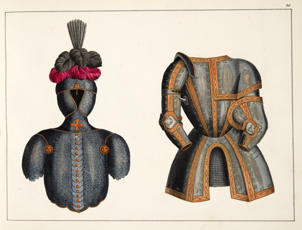 Armure, planche de 