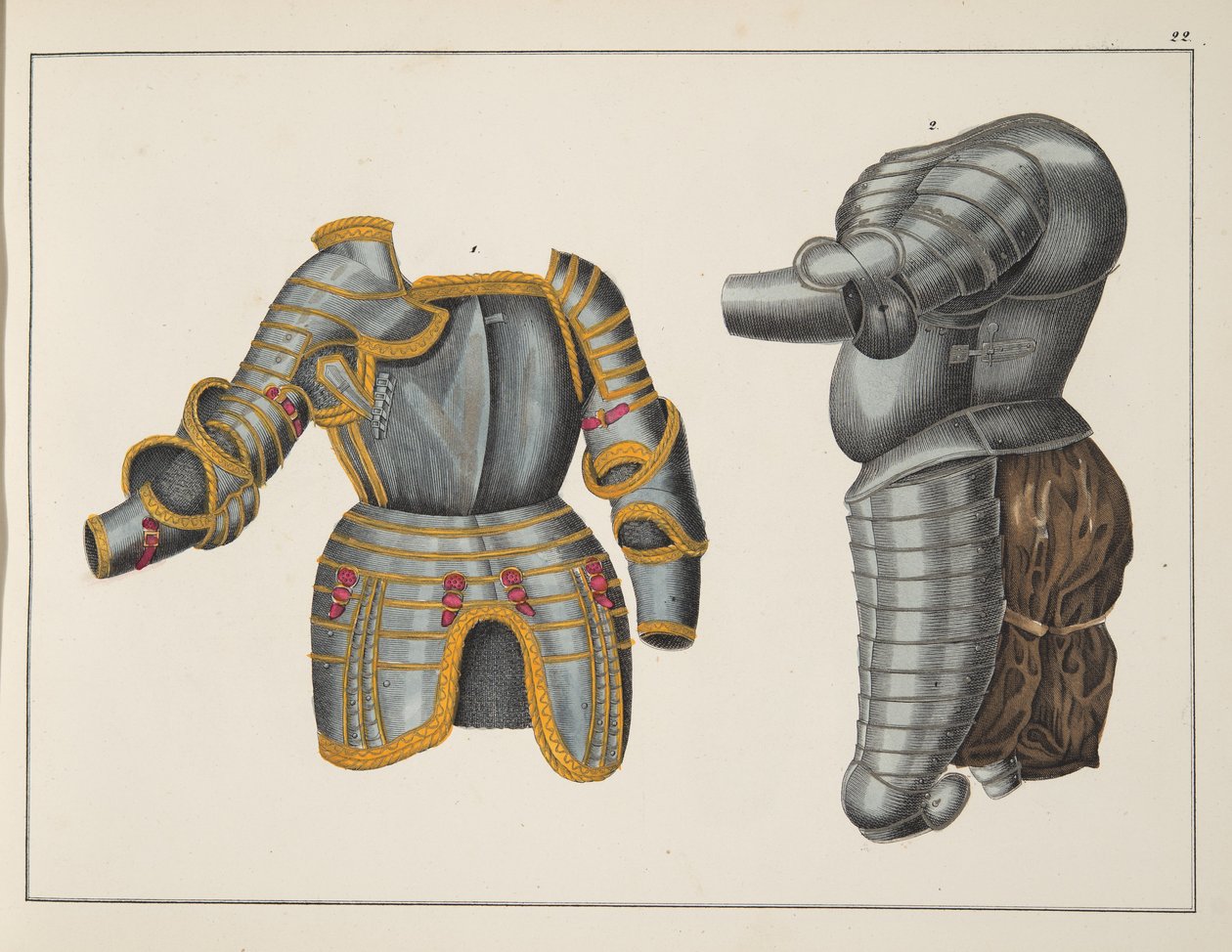Armure, planche de 
