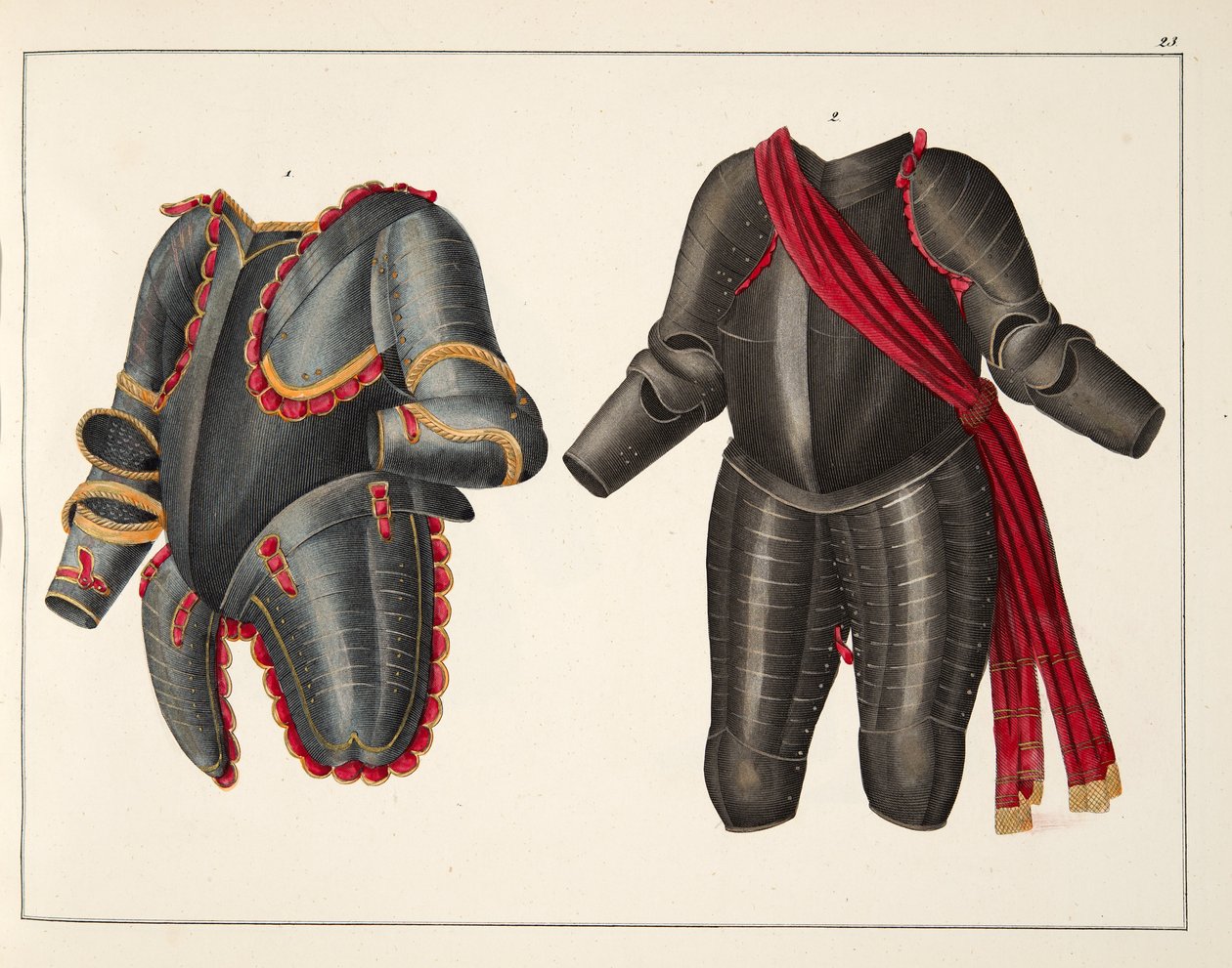 Armure, planche de 