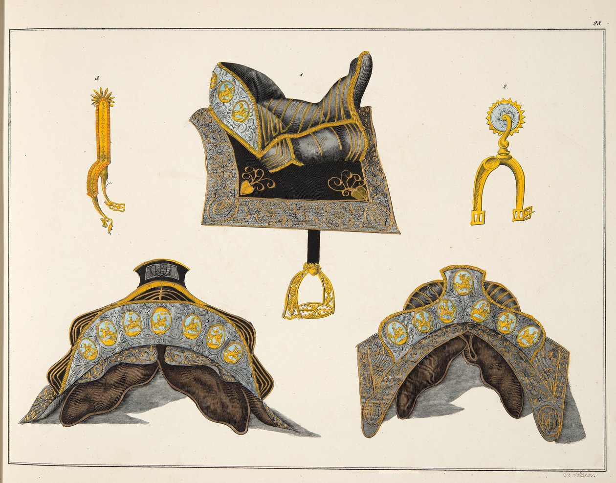 Selles et éperons, planche de 