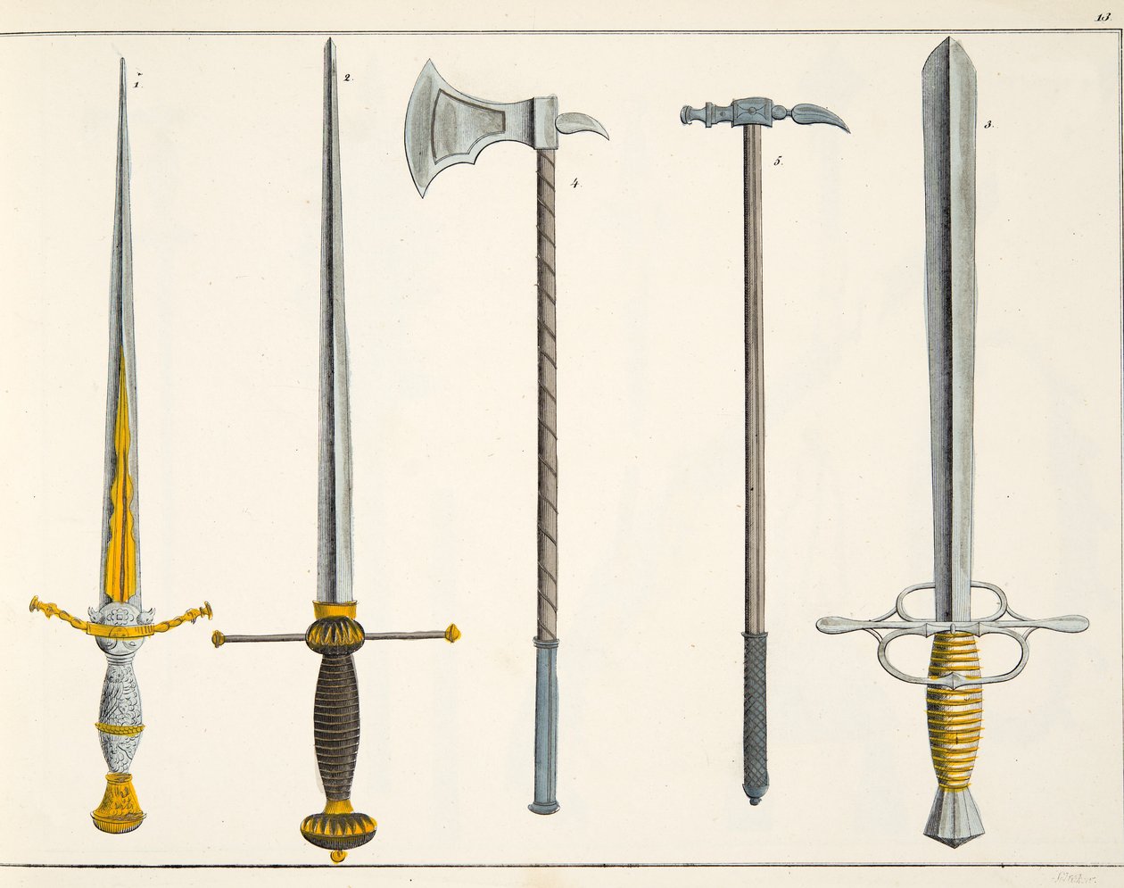 Épées, planche de 