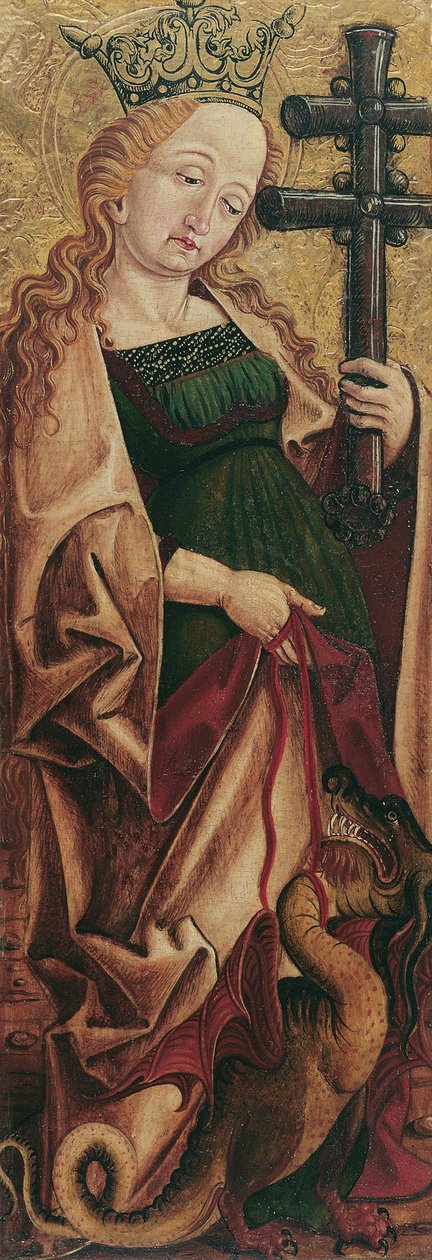 Sainte Marguerite (intérieur) et Saint Pantaléon (extérieur) - Friedrich Pacher (Umkreis)