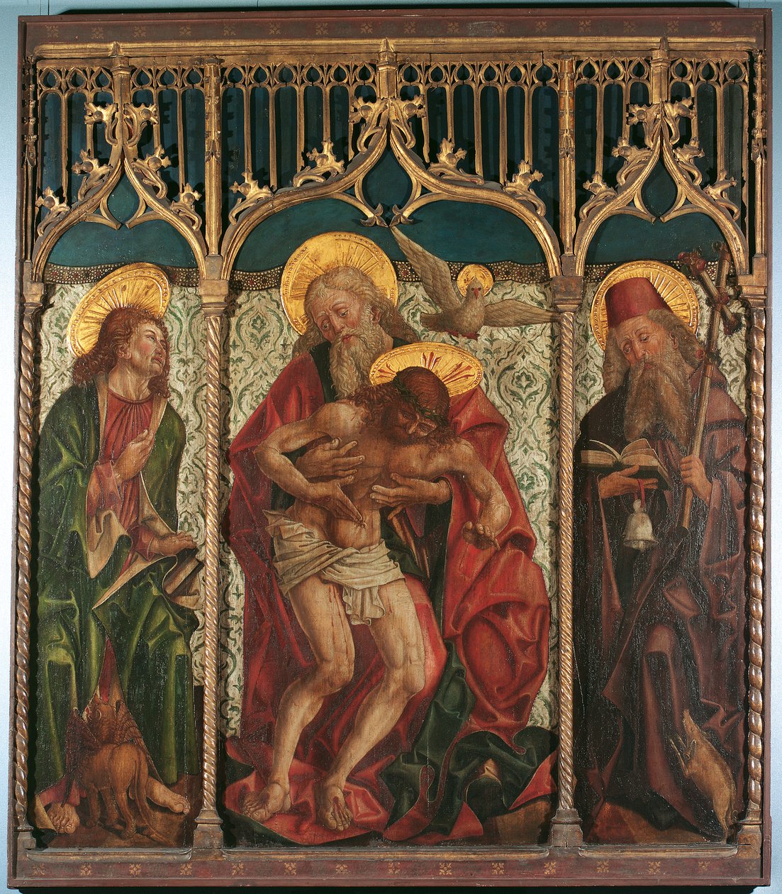 Sainte Trinité entre les saints Marc et Antoine l