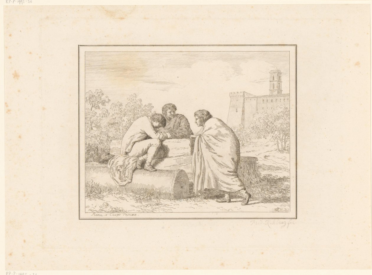 Trois jeunes hommes - Friedrich Rehberg