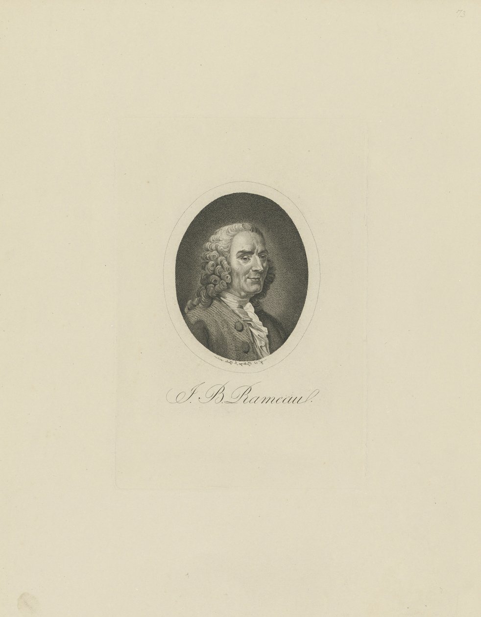 Portrait du compositeur Jean-Philippe Rameau 1683-1764, 1802 - Friedrich Wilhelm Bollinger
