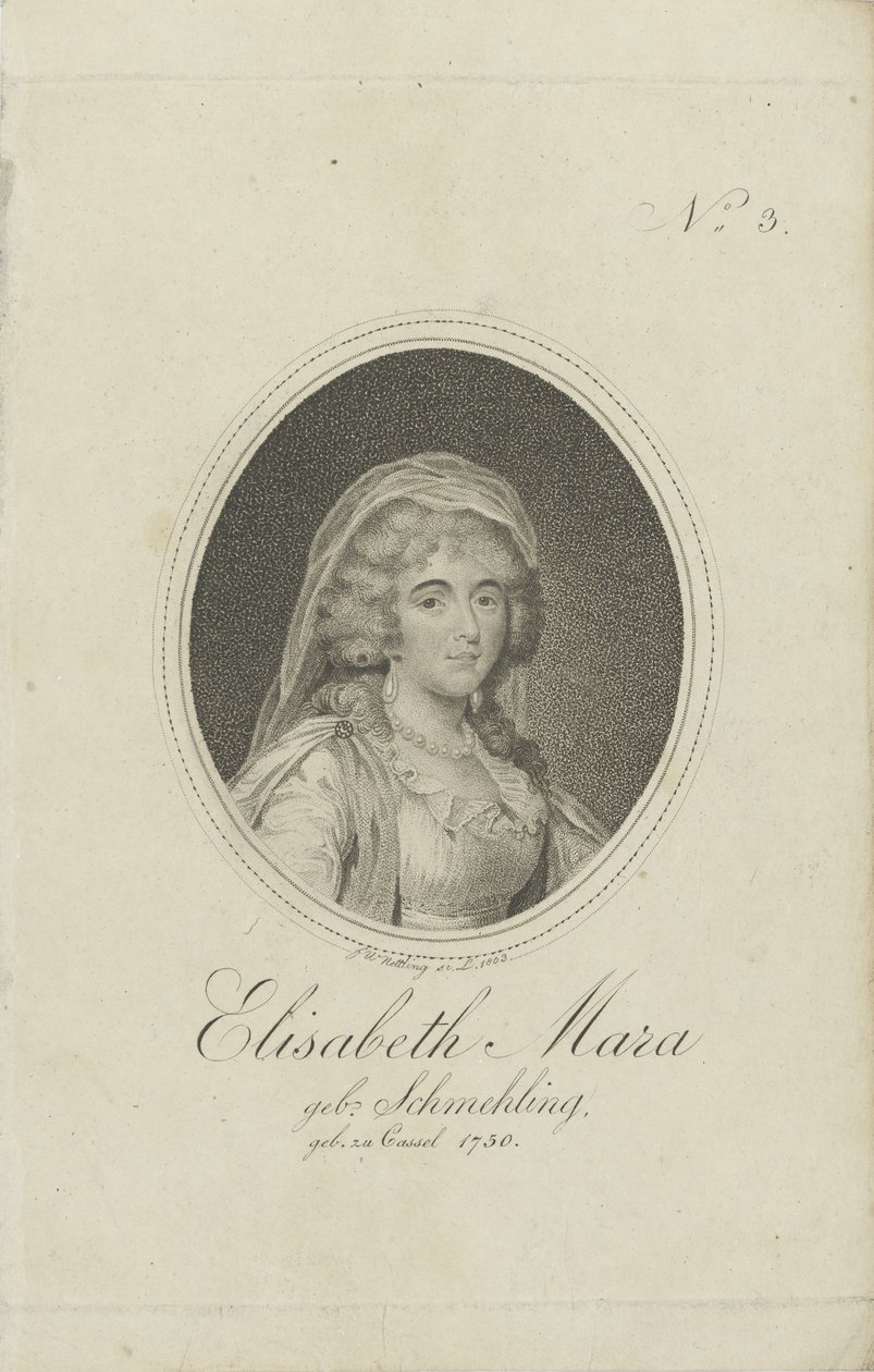 Gertrud Elisabeth Mara, née Schmeling 1749-1833 - Friedrich Wilhelm Nettling
