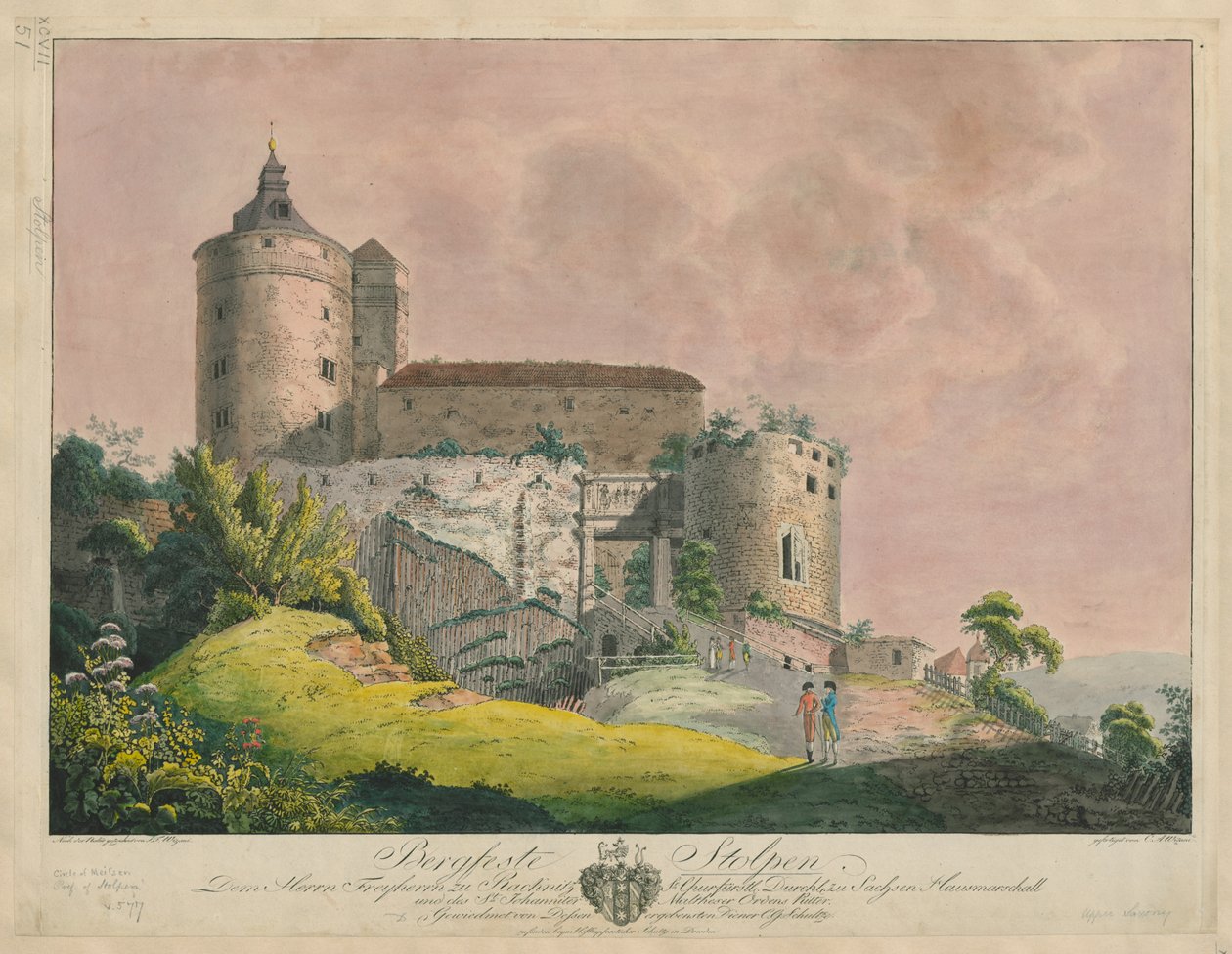 Bergfeste Stolpen, c.1800 - Friedrich or Johann Friedrich Wizani