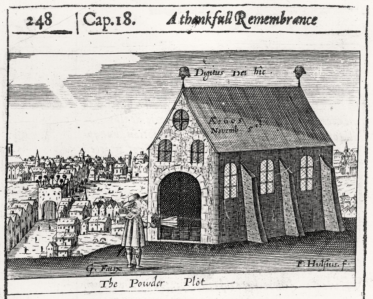 Un Souvenir Reconnaissant du Complot de la Poudre, 5 Novembre 1605 - Friedrich van Hulsen