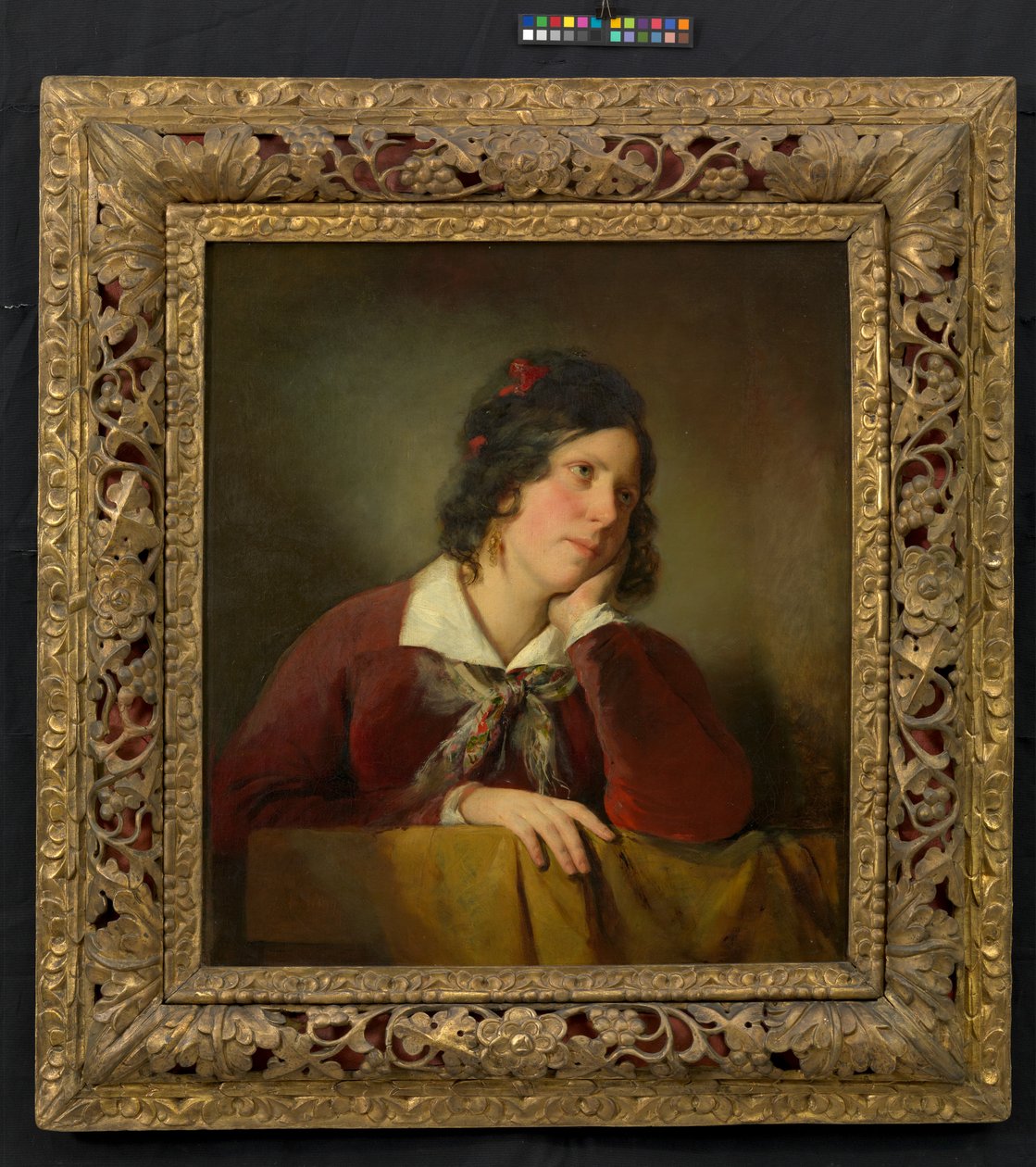 Antonie Amerling la tête appuyée sur la main (première épouse de l