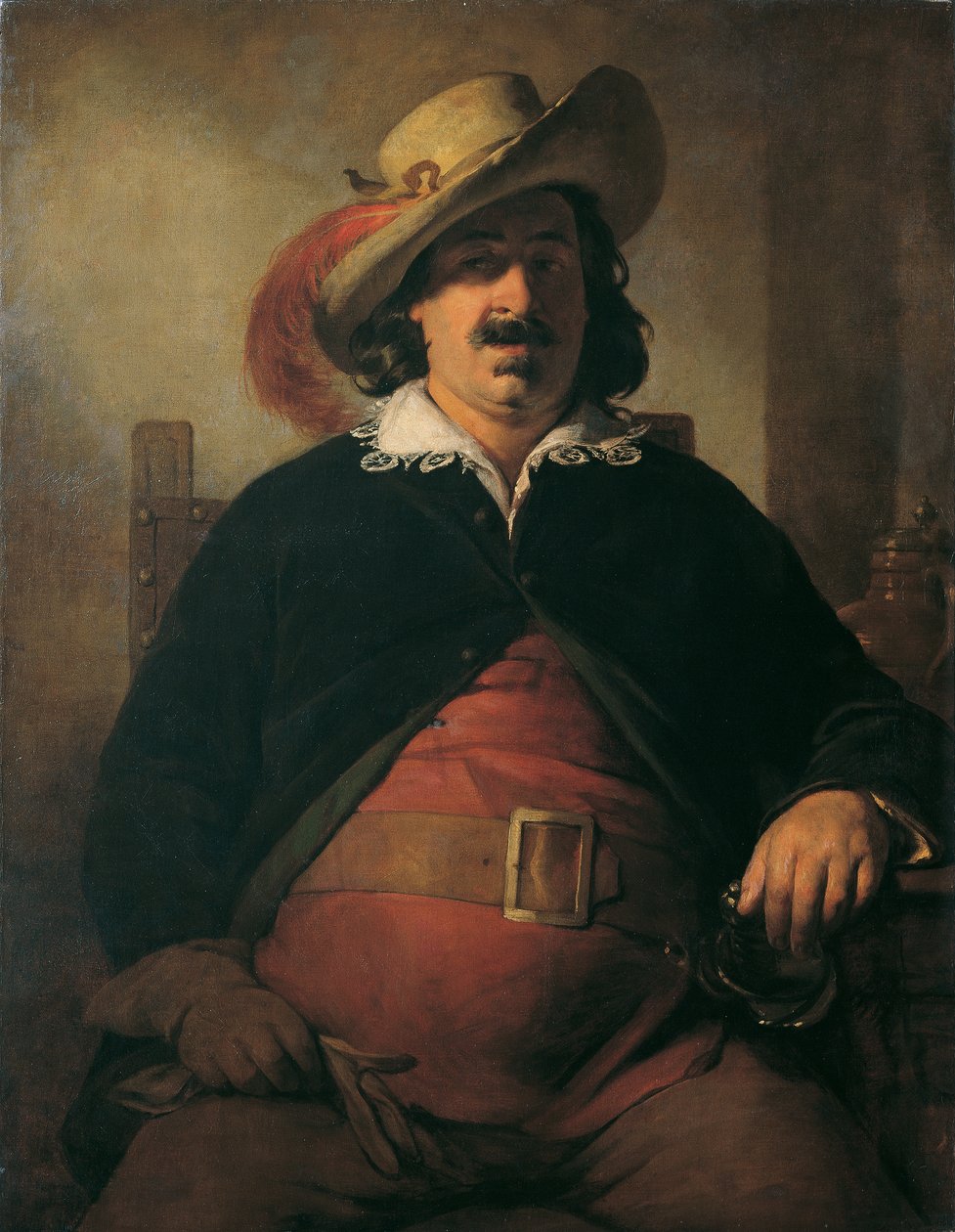 Le peintre paysagiste Ignaz Raffalt en Falstaff - Friedrich von Amerling