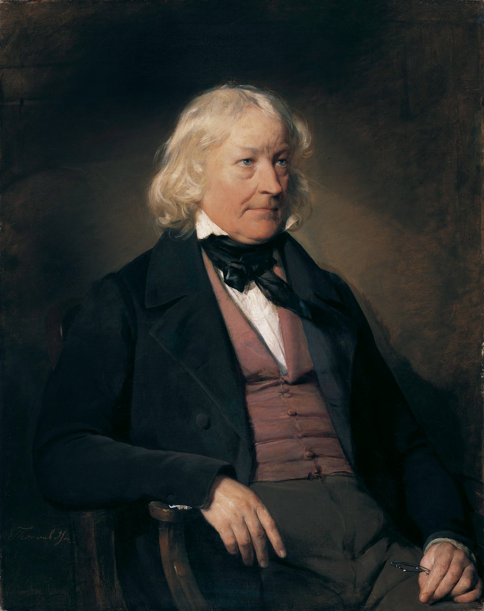 Allemand : Portrait du sculpteur Bertel Thorvaldsen (1770-1844) - Friedrich von Amerling