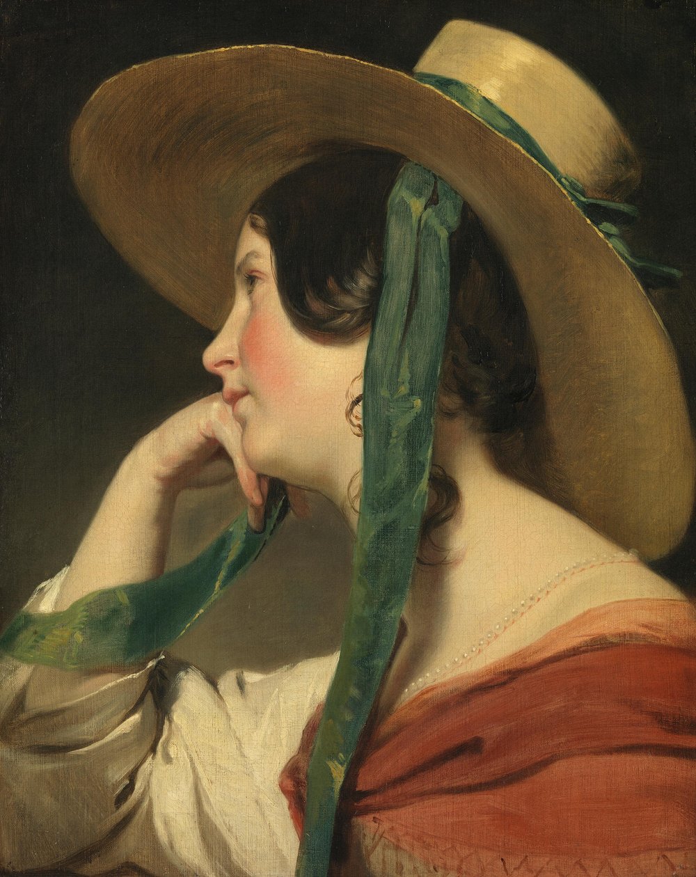 Jeune fille au chapeau de paille - Friedrich von Amerling
