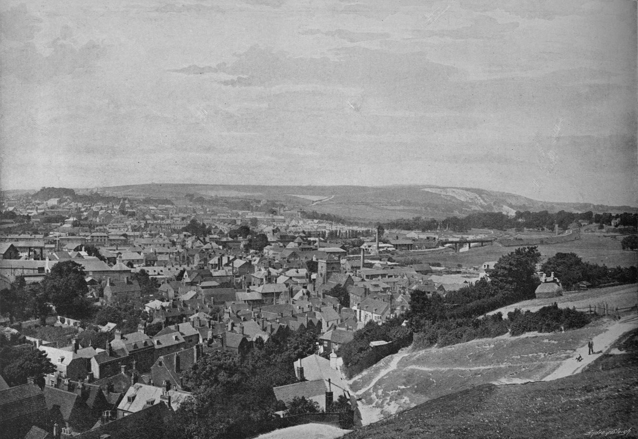 Lewes, vers 1896 | Frith and Co | Estampe d'art
