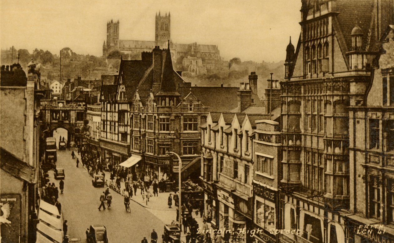 Rue principale de Lincoln, fin 19e-début 20e siècle - Frith and Co