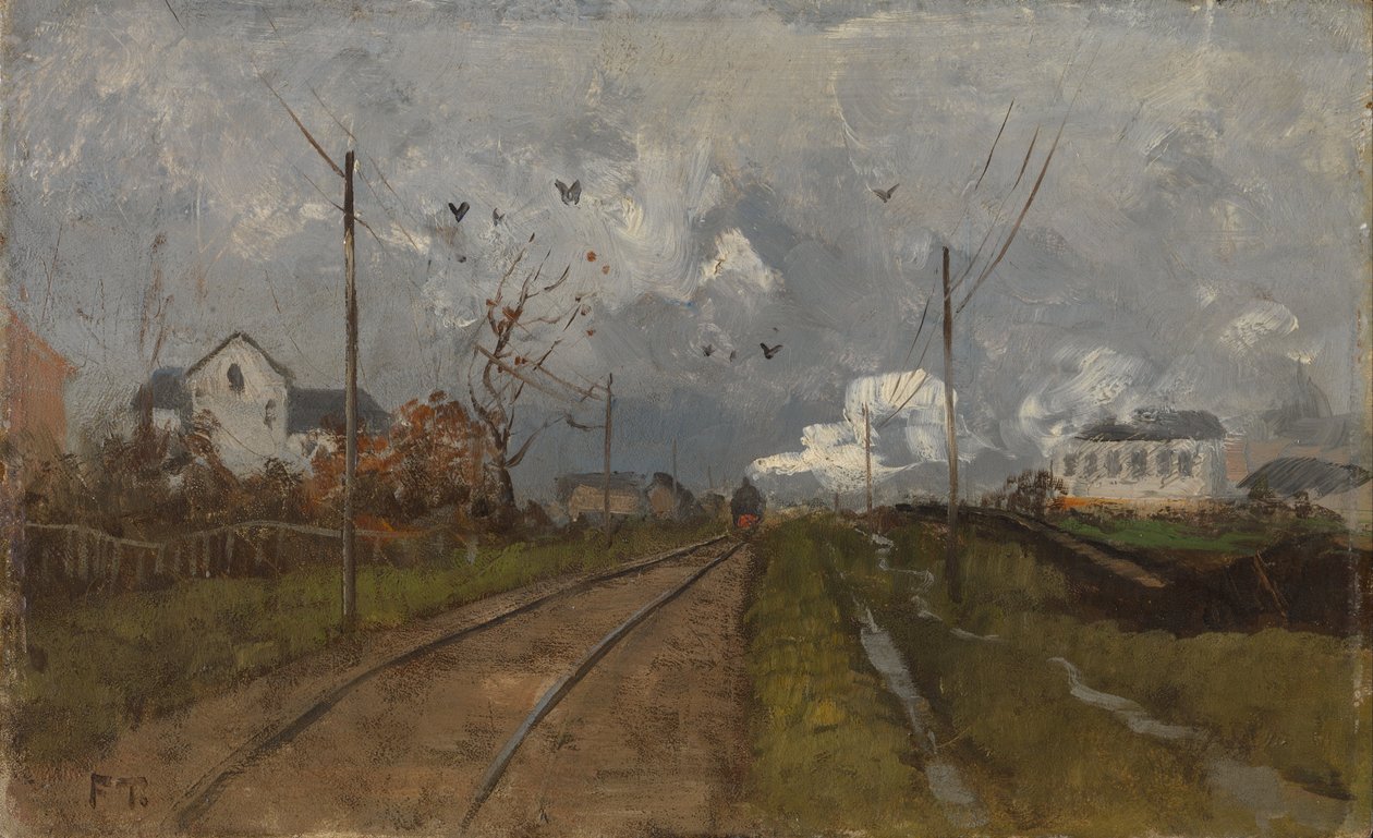 Le train arrive - Fritz Thaulow