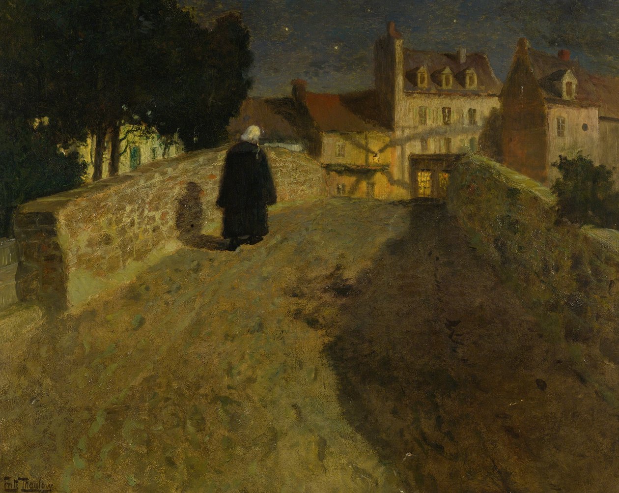 Vers le Pont Lovignon (Pont Fleuri) à Quimperlé - Fritz Thaulow