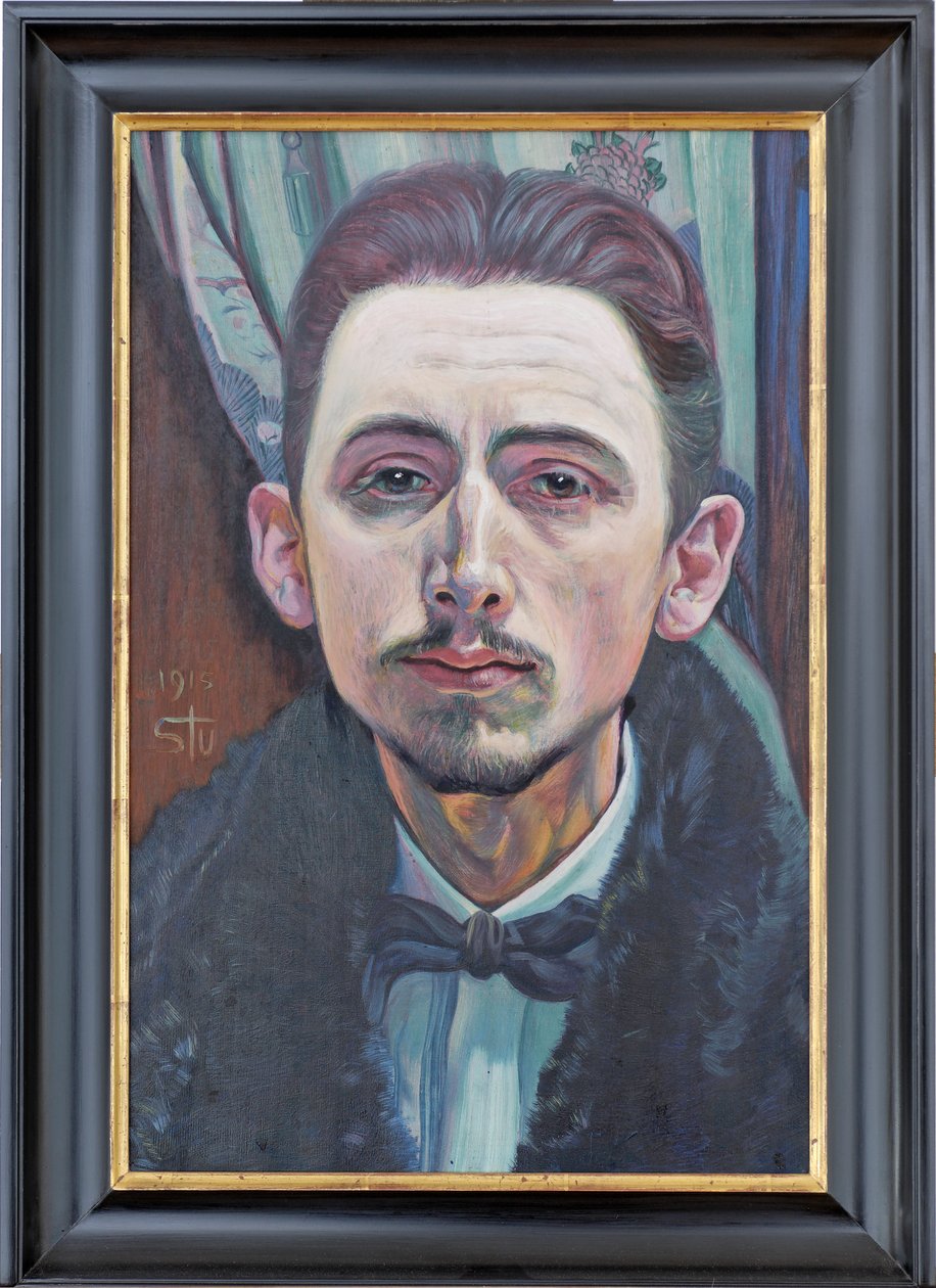 Autoportrait du peintre Fritz Stuckenberg - Fritz Stuckenberg