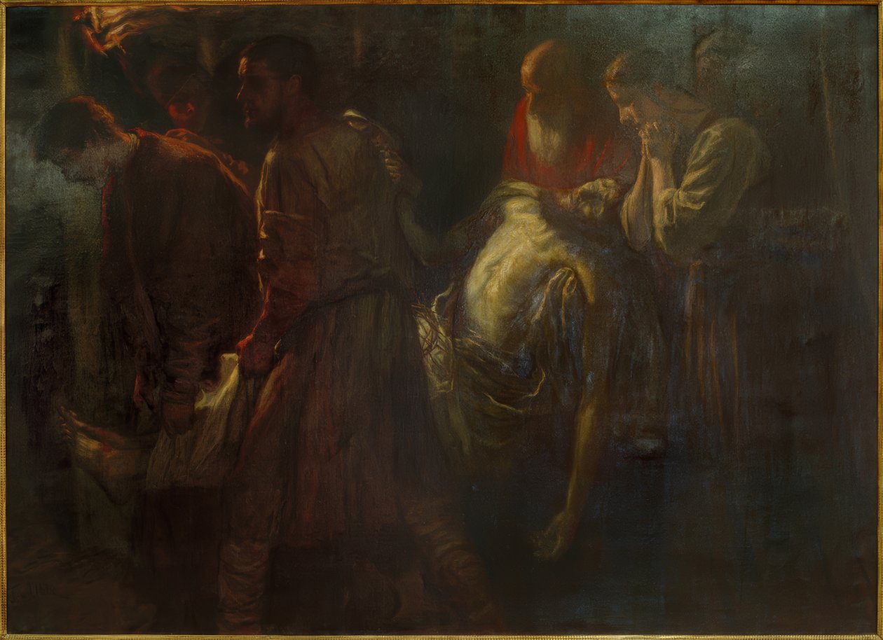La Mise au tombeau du Christ - Fritz von Uhde