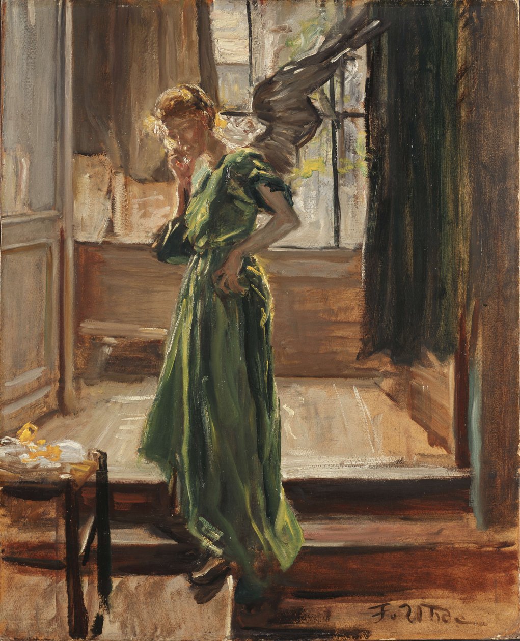 Pause modèle - Fritz von Uhde