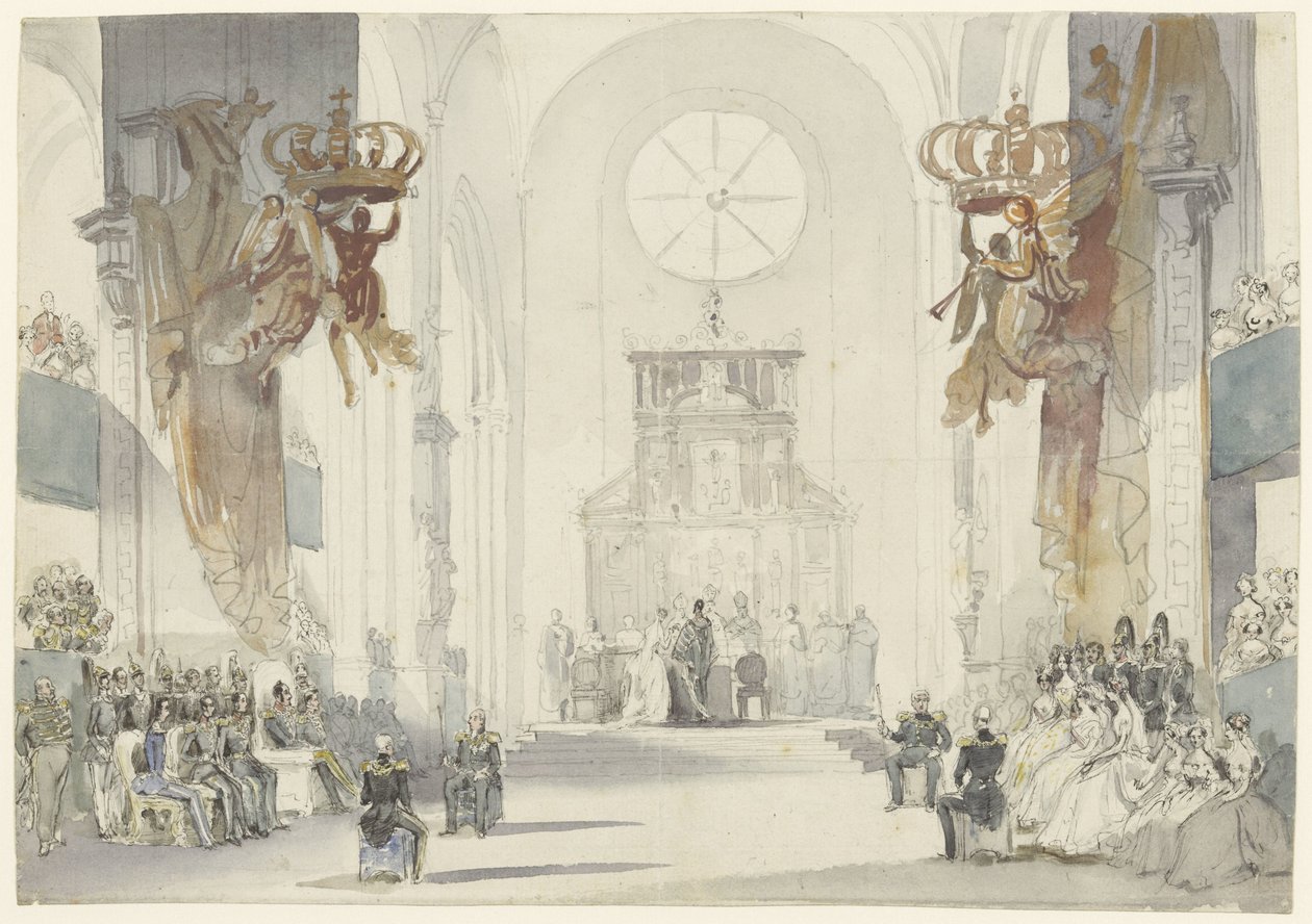 Mariage de la princesse Louise avec le prince Charles de Suède - Fritz Ludwig von Dardel