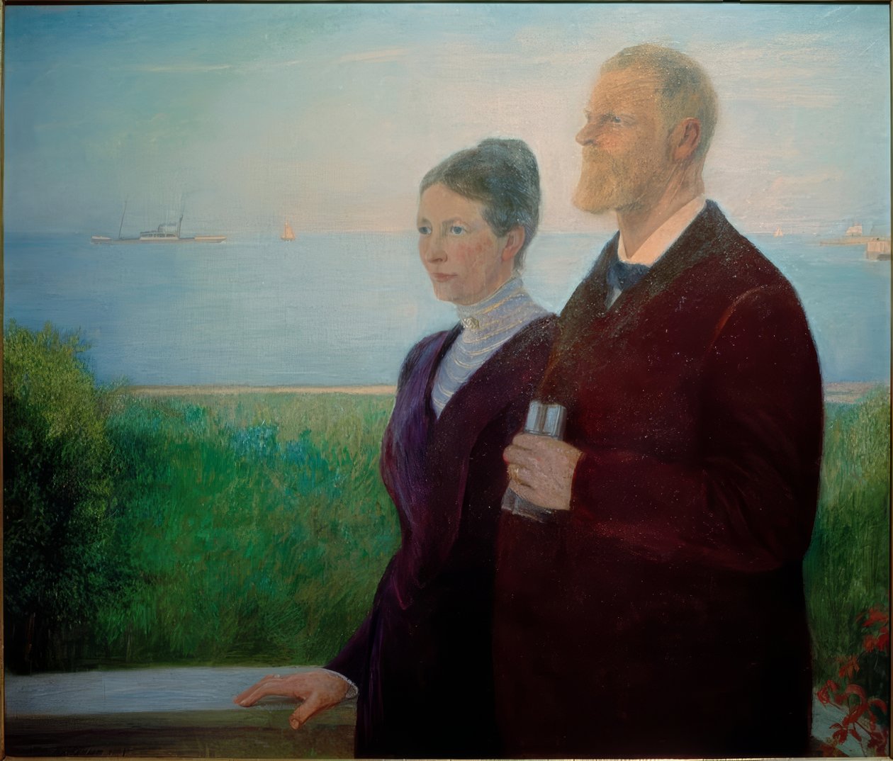 Double portrait (Woermann) - Fritz Mackensen