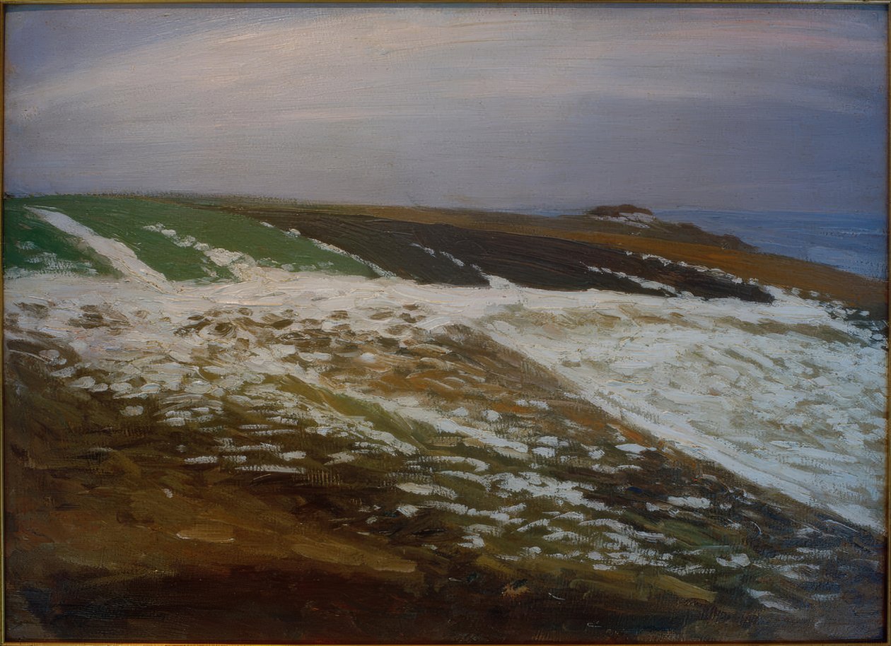 Neige de mars sur le Weyerberg - Fritz Mackensen