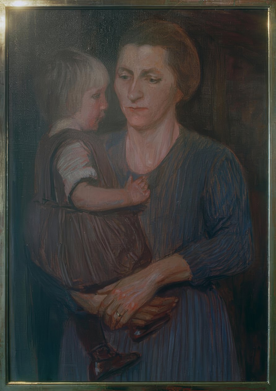 Mère et enfant - Fritz Mackensen