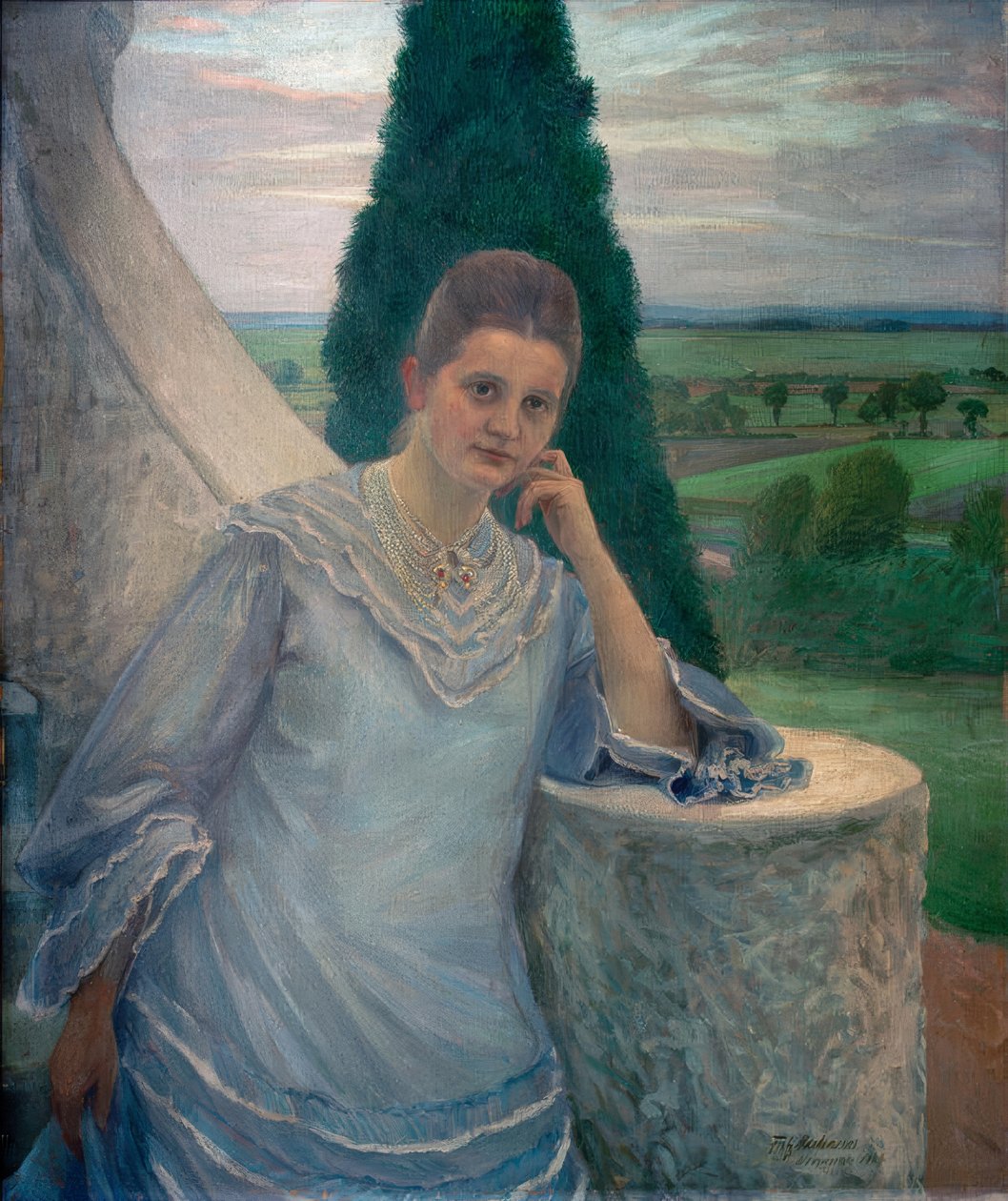 Portrait de Mme Gocht, Halle/S. - Fritz Mackensen