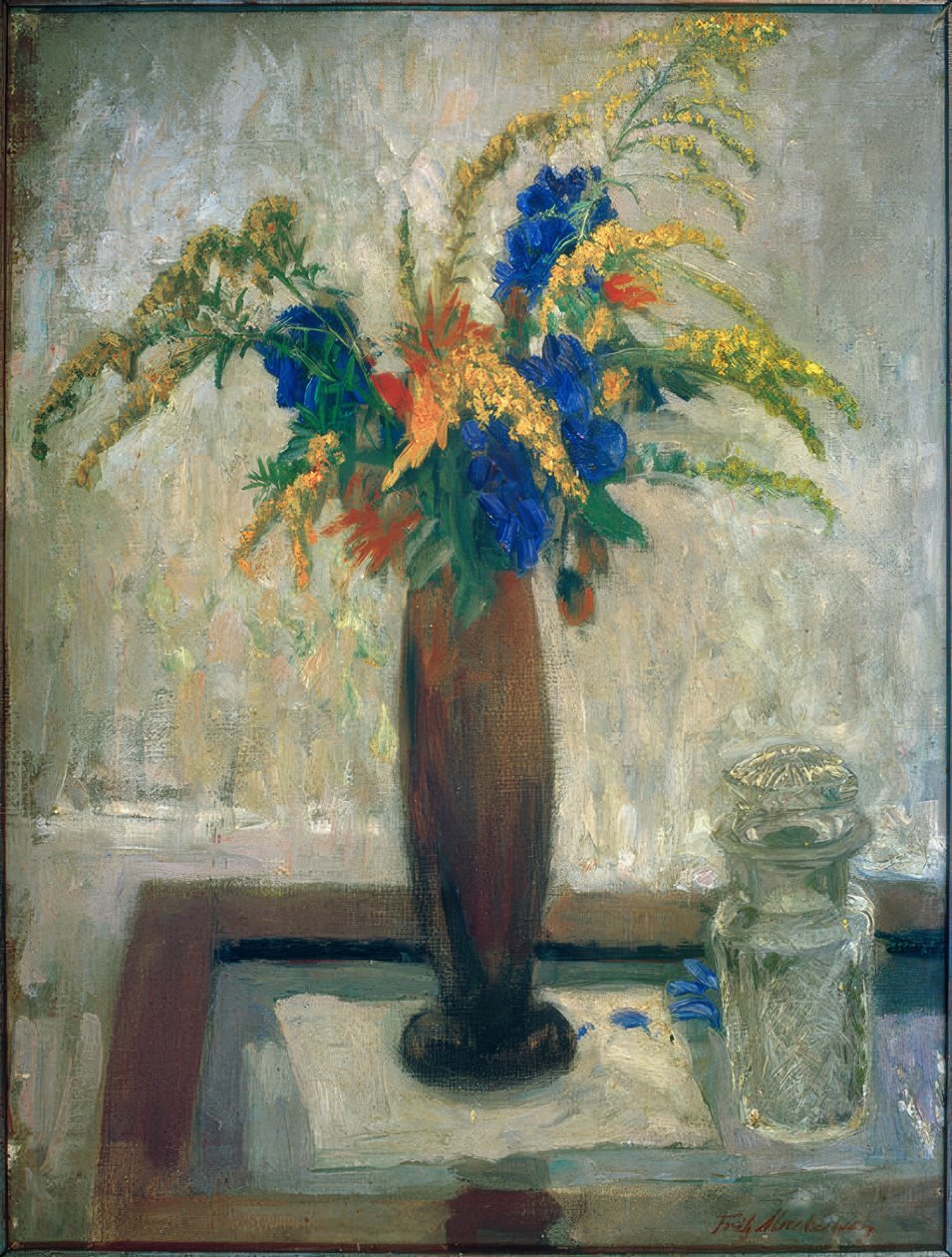 Nature morte avec un bouquet de fleurs de prairie - Fritz Mackensen