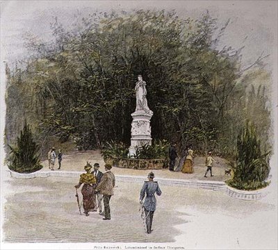 Le mémorial de Louise dans le Thiergarten de Berlin - Fritz Rakowski