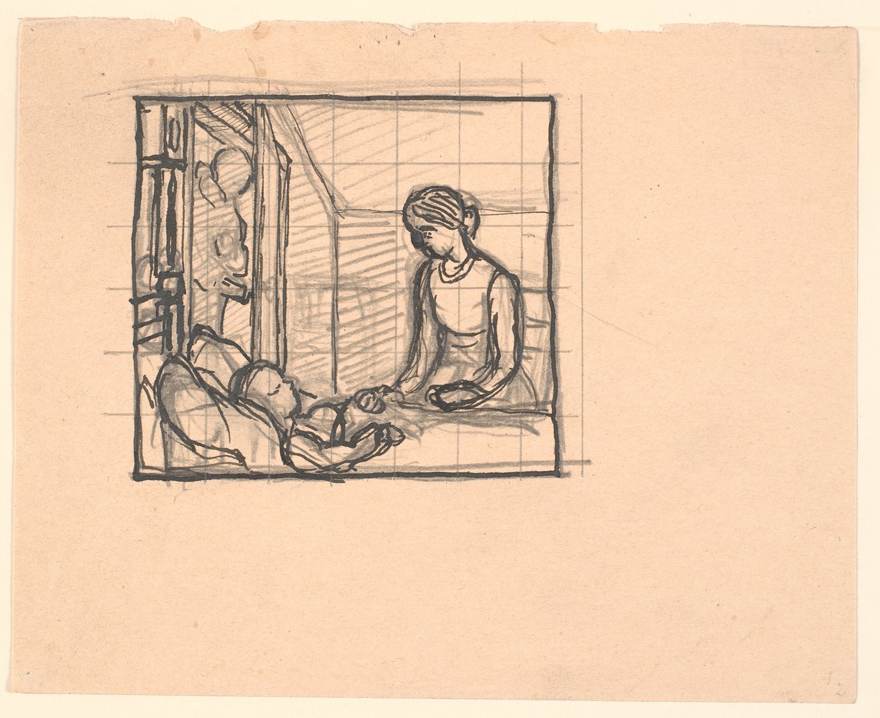On frappa à la porte, et un pauvre vieil homme entra... - Fritz Syberg
