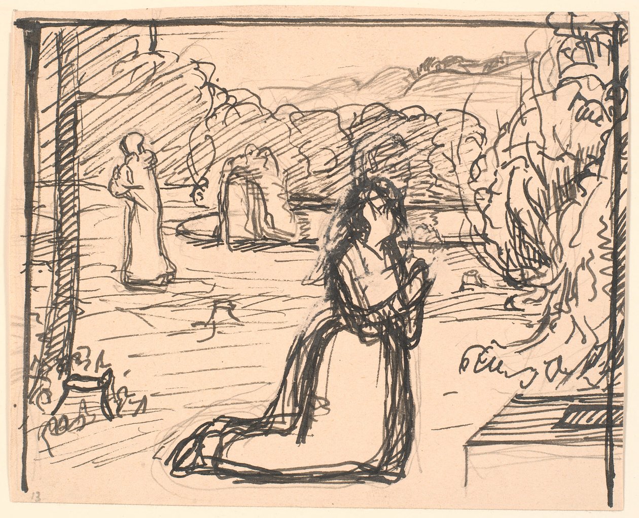 Alors la mère tordit ses mains, tomba à genoux... - Fritz Syberg