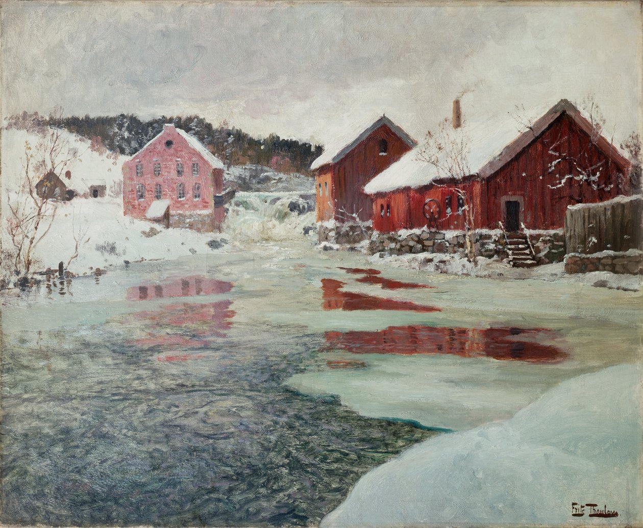 Depuis la rivière Akers - Fritz Thaulow