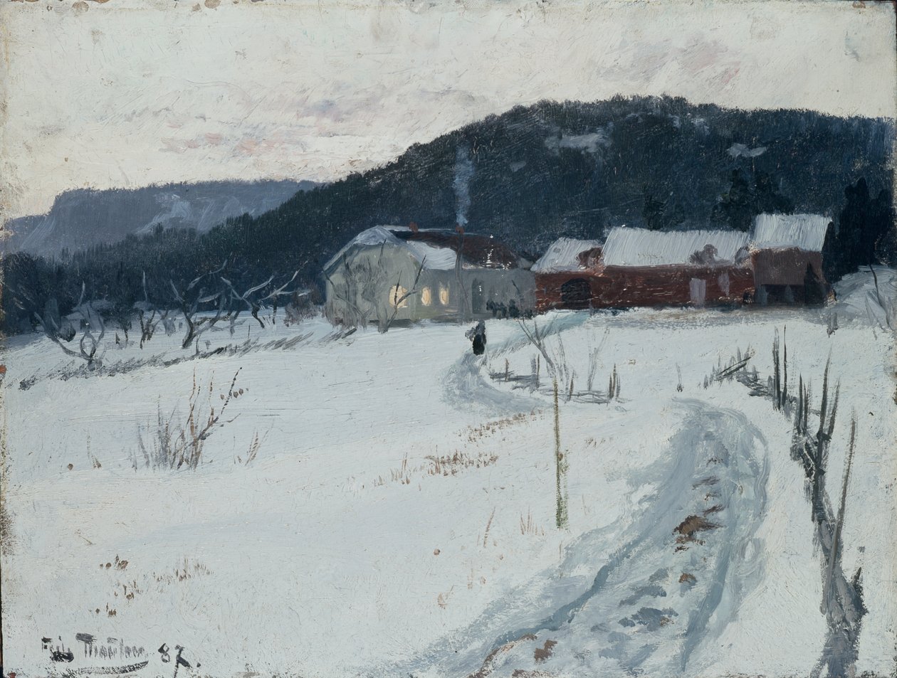 Grini, Ferme de Upper Maja - Fritz Thaulow