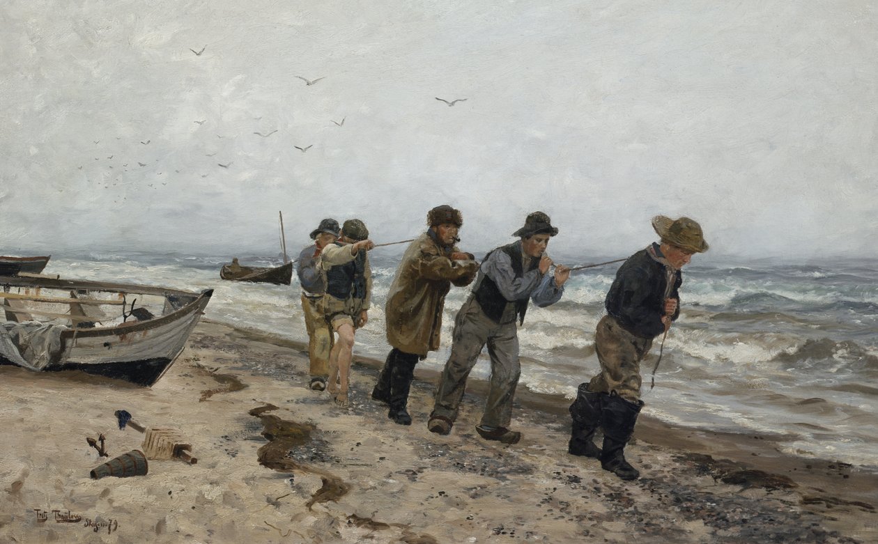Retour des pêcheurs, Skagen - Fritz Thaulow