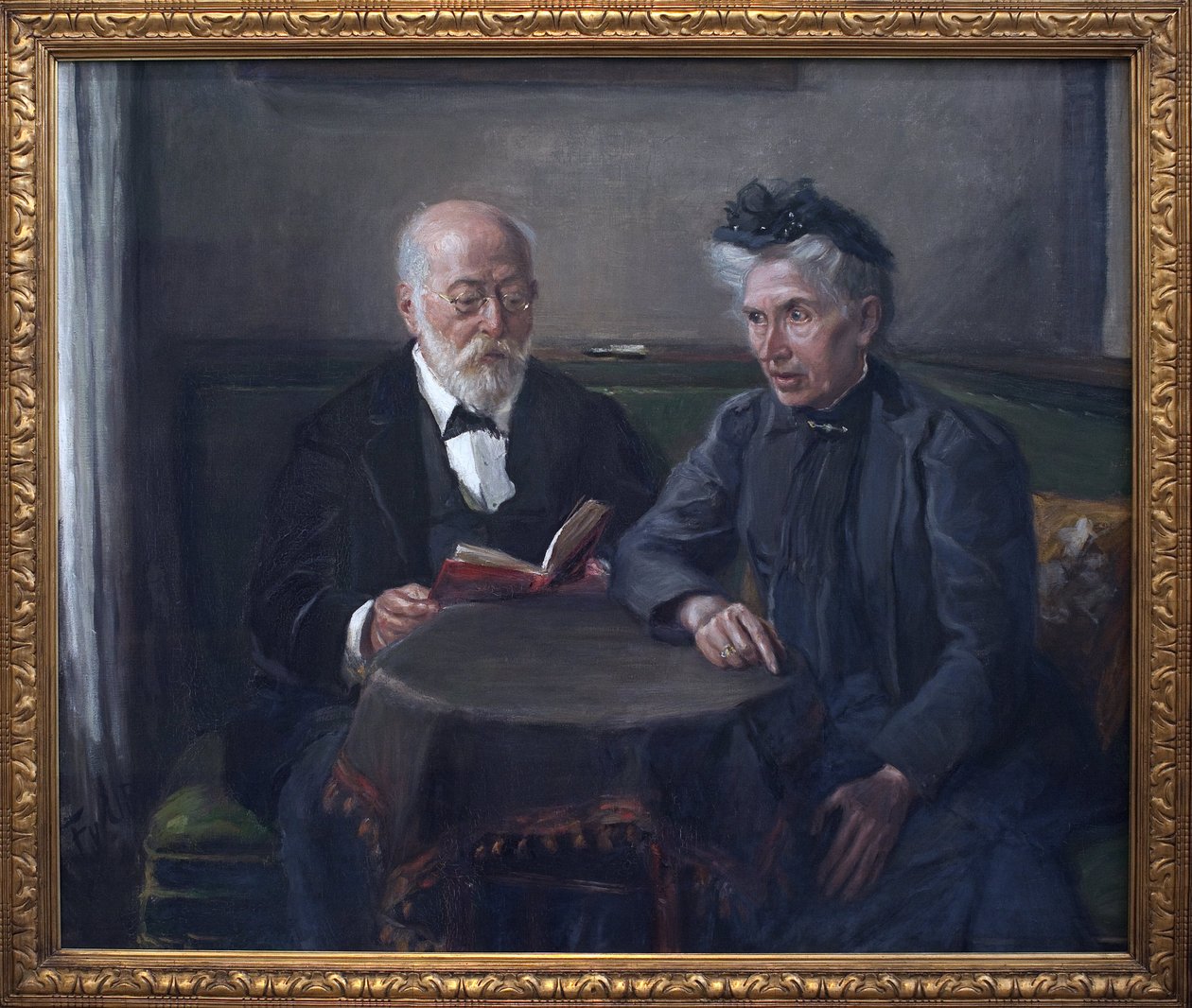 Sénateur Gustav Hertz et sa femme. - Fritz von Uhde