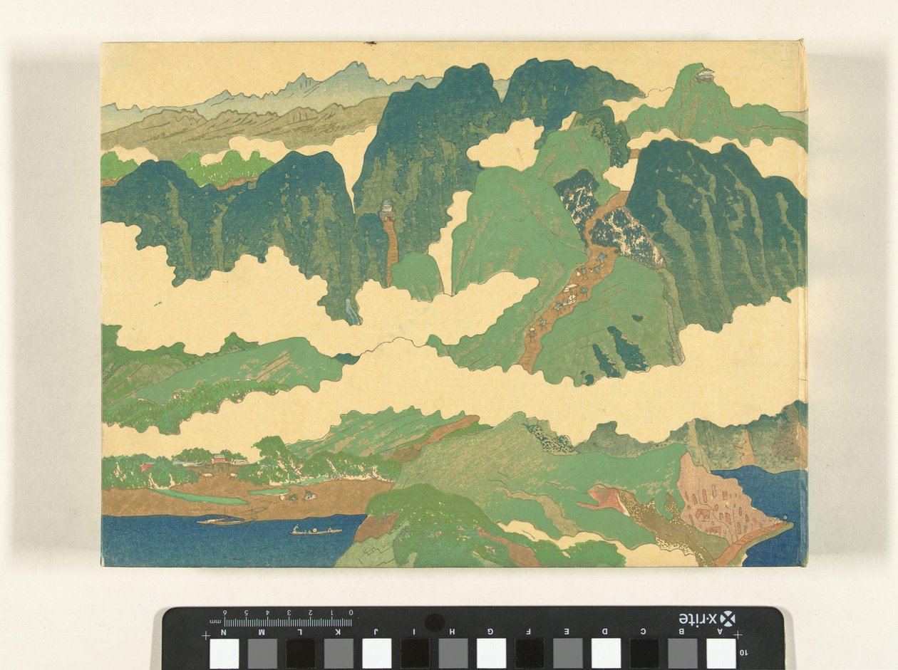 La partie de la rivière bleue - Fukuda Bisen