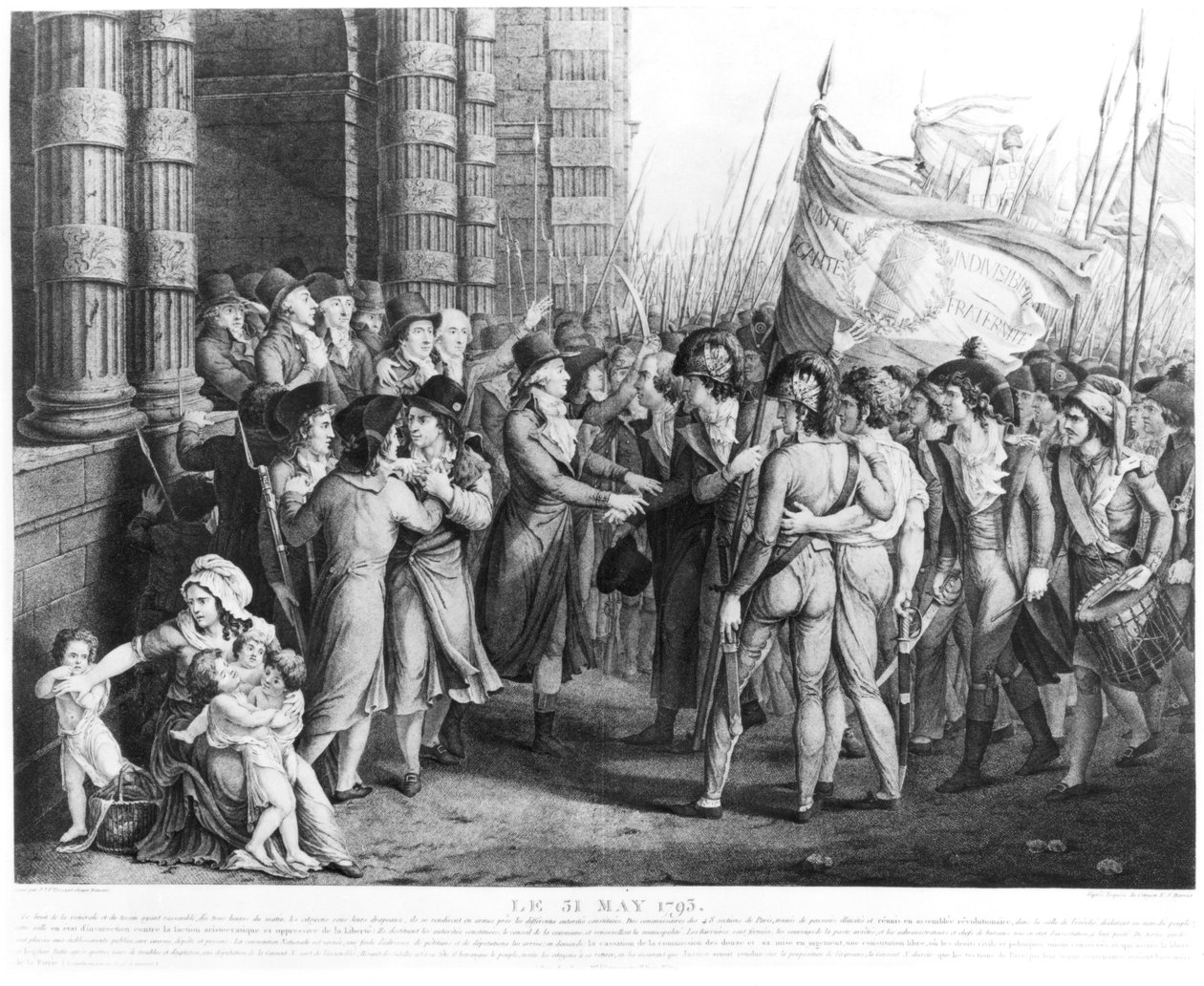 Députés de la Convention nationale quittant l