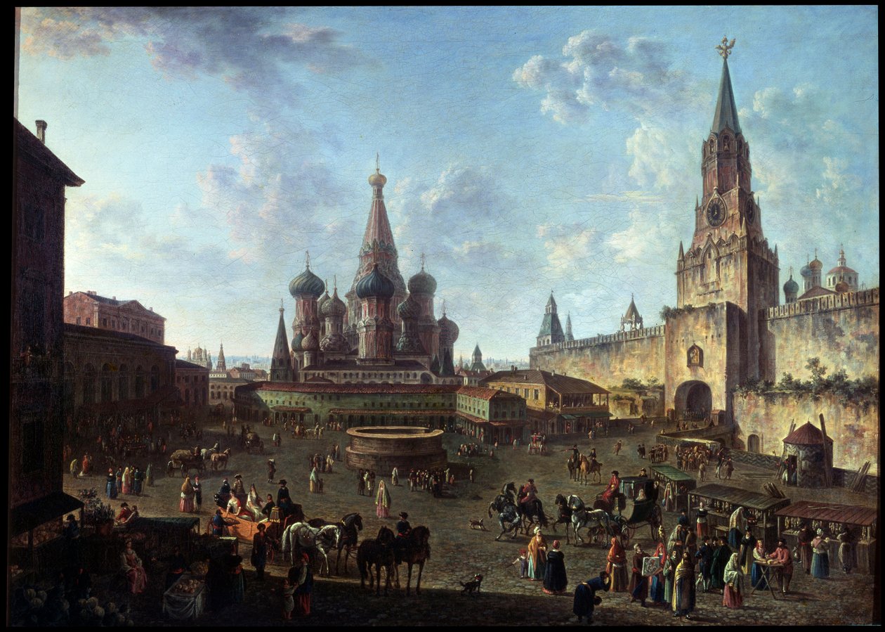 La Place Rouge à Moscou, 1801 - Fyodor Yakovlevich Alexeev