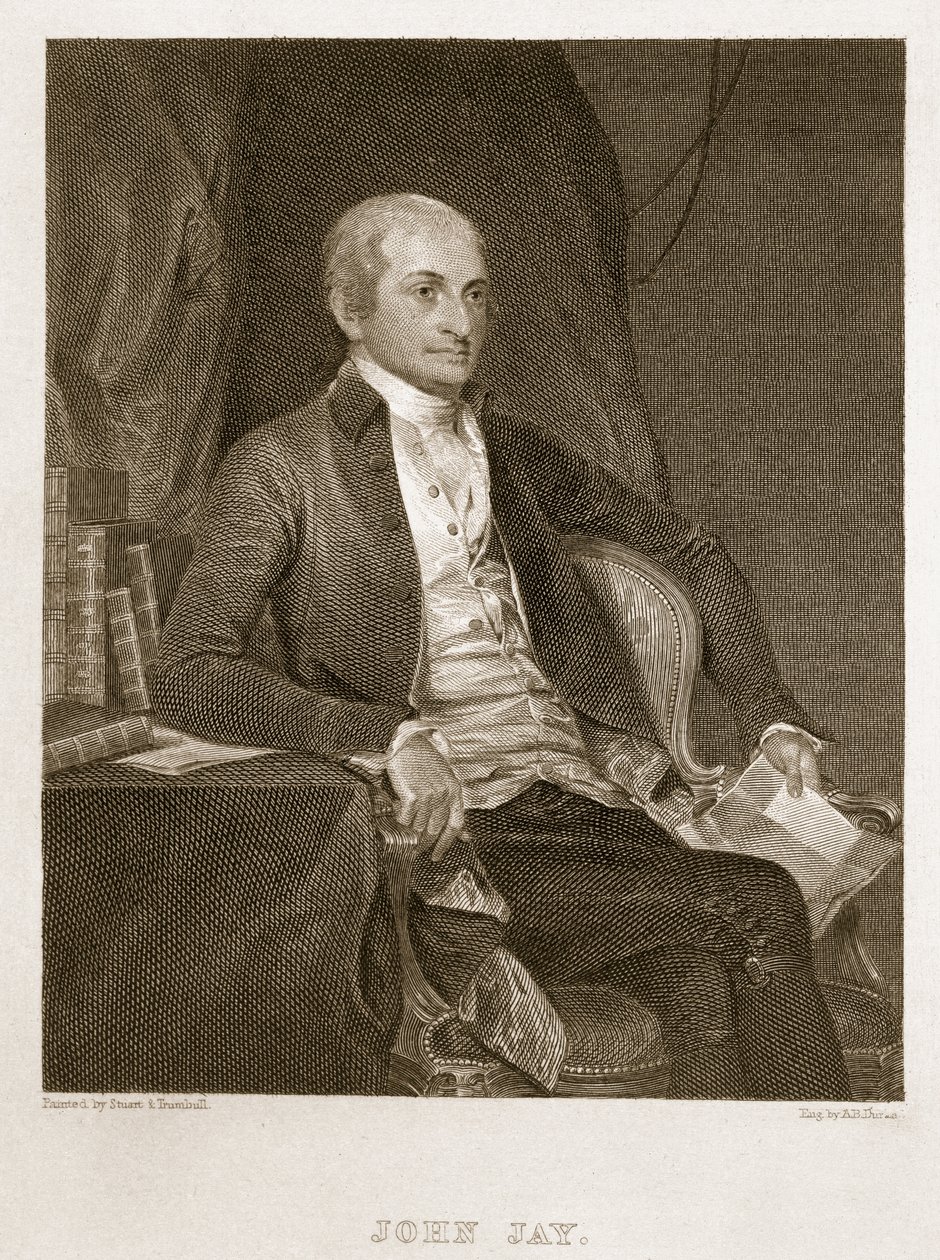 John Jay, gravé par Asher Brown Durand - G. and Trumbull, J. Stuart