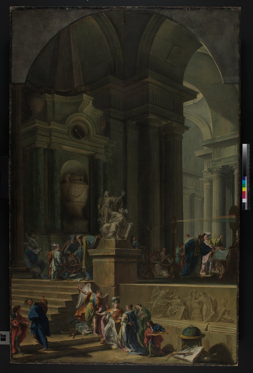 Un monument allégorique à Sir Isaac Newton (1642-1727) c.1727-29 - G. B. and Valeriani D. and G. Pittoni